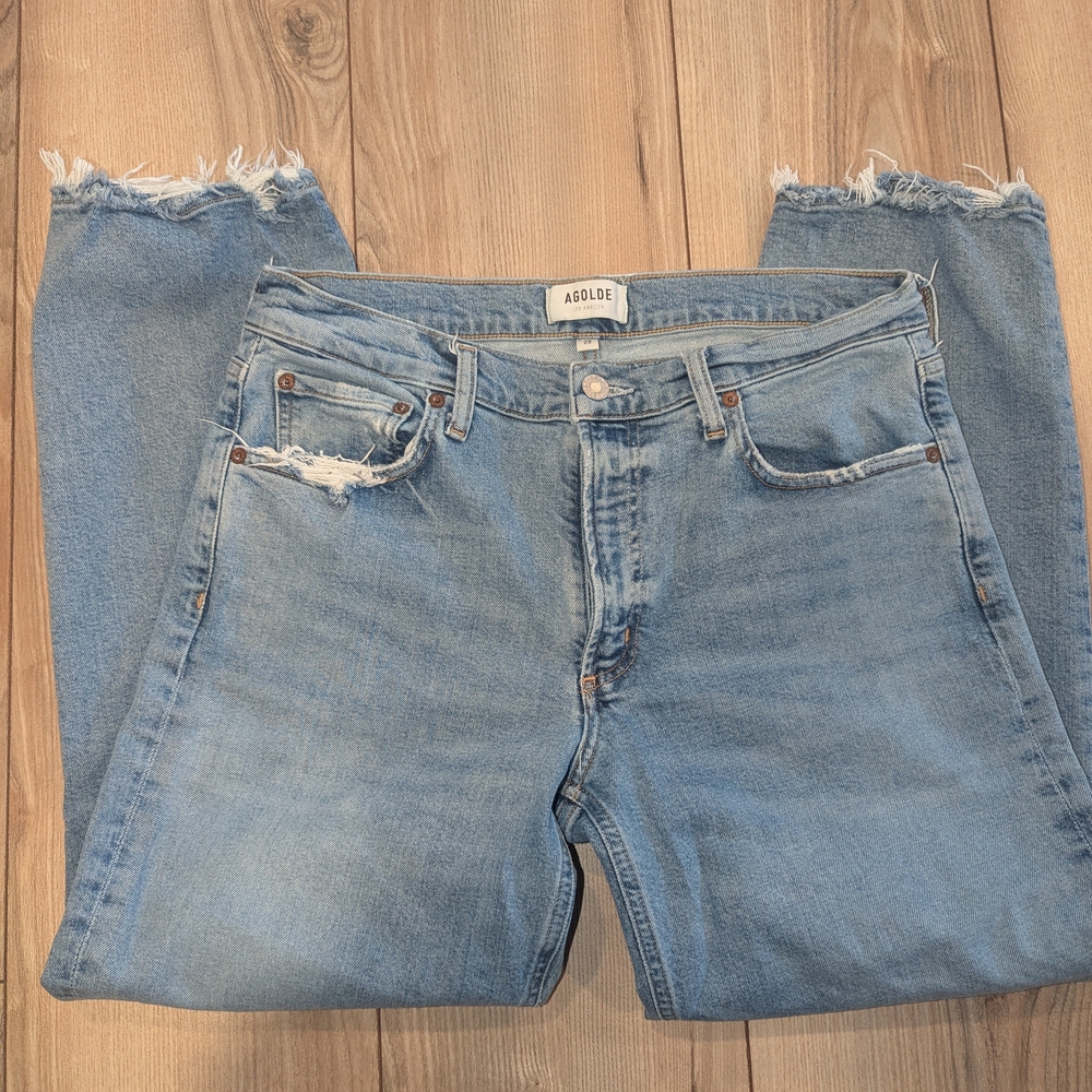 AGOLDE Kye Mid Rise Straight Crop Women's Jeans